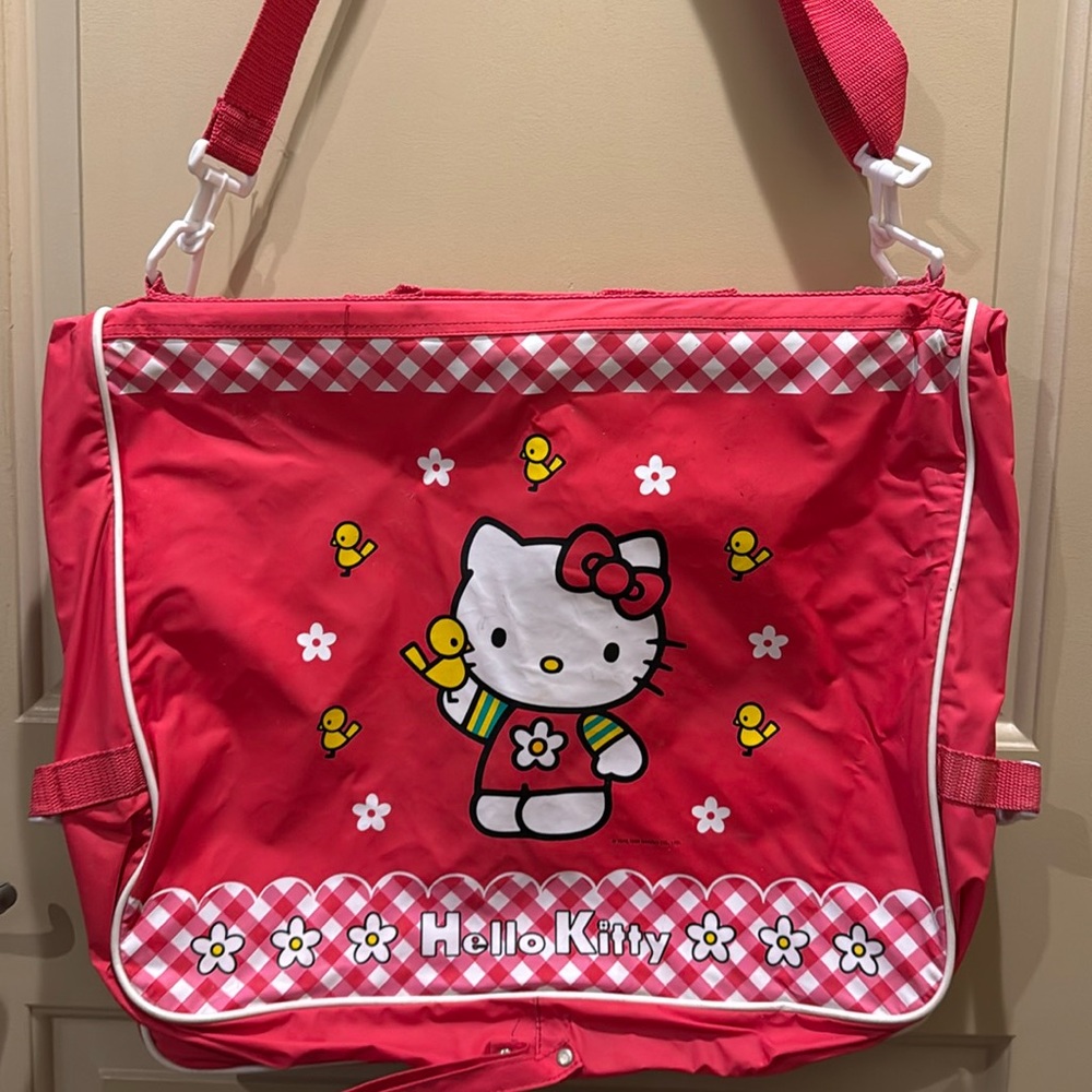 Vintage 1999 Hello Kitty Multicolor Travel Garment Bag Luggage Y2K Sanrio Final